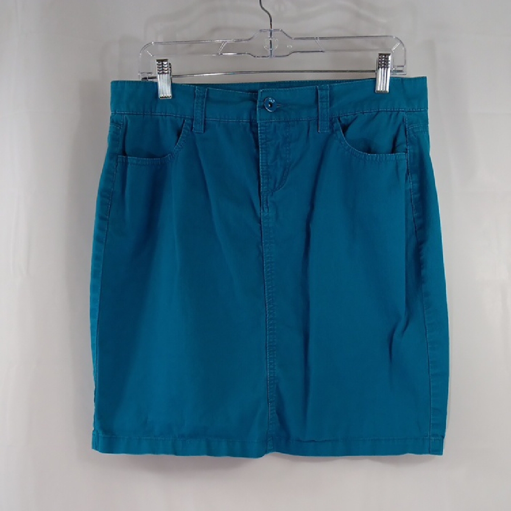 Cleo Women's Skirt Size 6 Teal Green Blue Pencil
